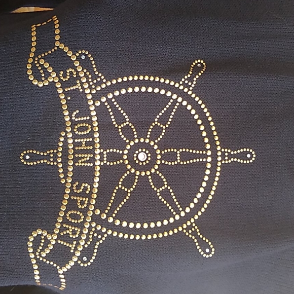 St. John Knit SPORT Navy Blue Sweater SZ S. - Picture 4 of 7